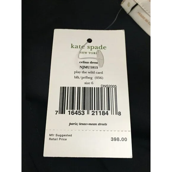 Kate Spade New York Celina Dress Sz 6 Seen Zooey Deschanel/Taylor Swift NO BELT - Picture 6 of 8